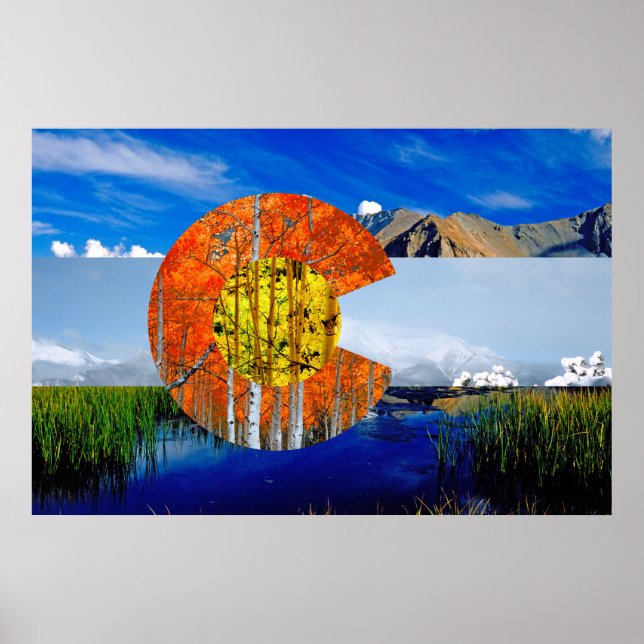 Colorado Flag Poster (Frente)