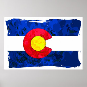 COLORADO FLAG Poster