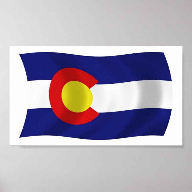 Colorado Flag Poster Print (Frente)