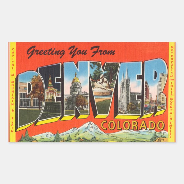 Colorado, Folha de 4 adesivos Denver (Frente)