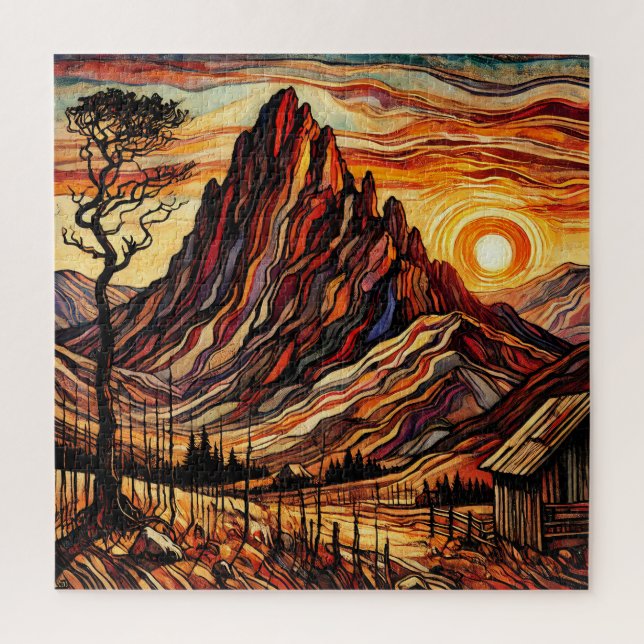 Colorado Mountain Valley 600 Piece Quebra-cabeça (Vertical)