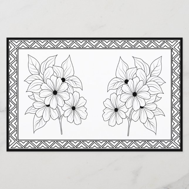 Colore Elegante Seu Próprio Papel Personalizado (Frente)