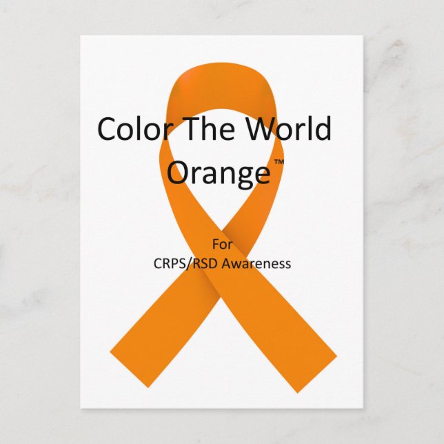Colore o Cartão Postal Mundial Laranja™ (Frente)