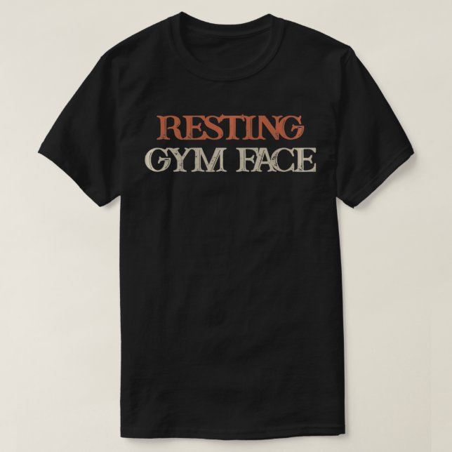 Colored Saying, Resting Gym Face Pullover  (Frente do Design)