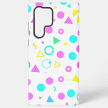 Colorful 80s Memphis Geometric Shapes