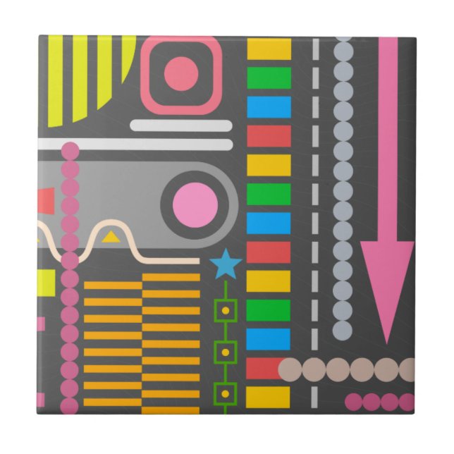 Colorful Abstract Art Pattern (Frente)