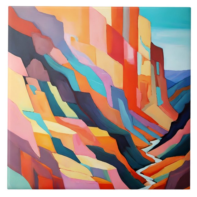 Colorful Abstract Southwestern Canyon Scenery (Frente)