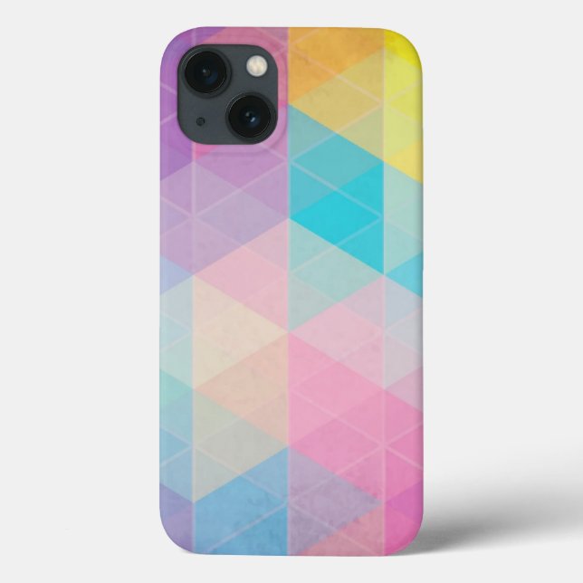 Colorful abstract triangles background (Verso)