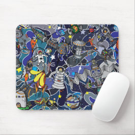 Colorful Art Characters Mouse Pad Creative Design