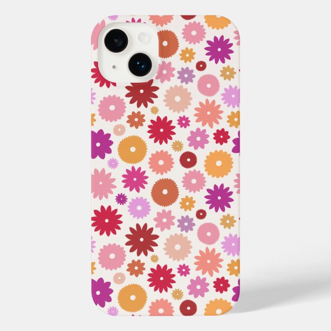 Colorful Blooms Repeat Pattern (Verso)