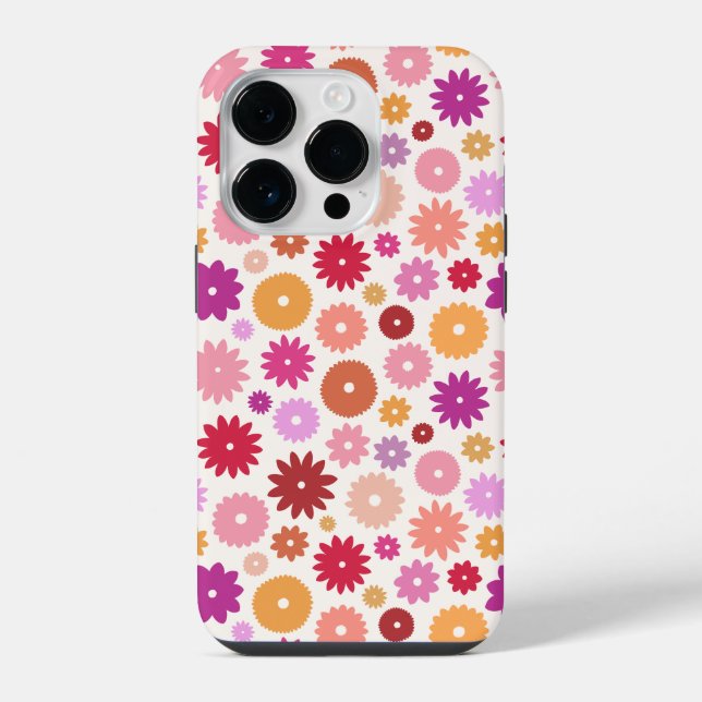 Colorful Blooms Repeat Pattern (Verso)