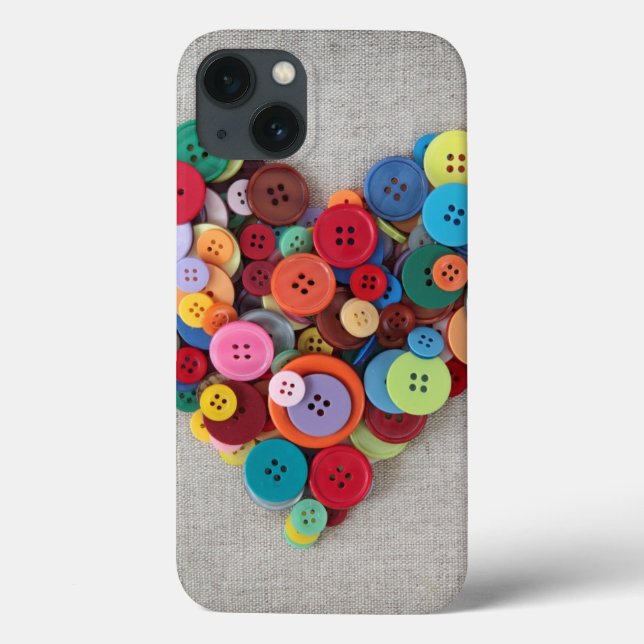 Colorful Buttons Heart (Verso)