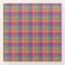 Colorful Checker Abstract Pattern