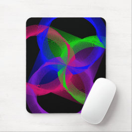 Colorful Circular Blend Geometric Mouse Pad