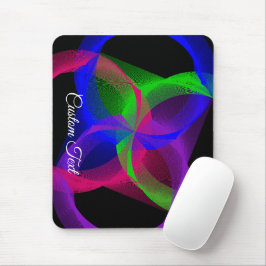 Colorful Circular Blend Geometric Mouse Pad
