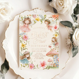 Colorful Fairy First Birthday Enchanted garden