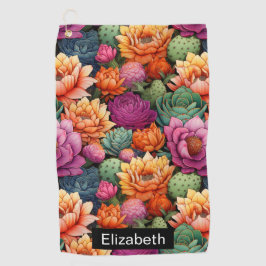 Colorful Flowering Cactus Personalized