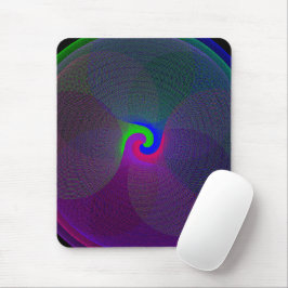 Colorful Fused Center Geometric Mouse Pad
