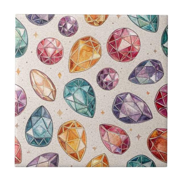 Colorful Gemstone Pattern (1) (Frente)