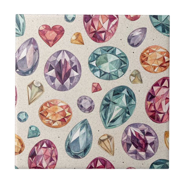 Colorful Gemstone Pattern (2) (Frente)