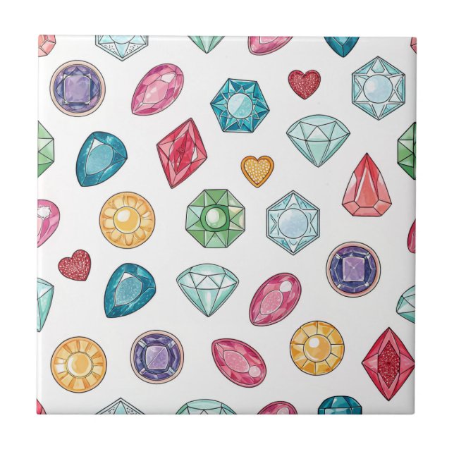 Colorful Gemstone Pattern (3) (Frente)
