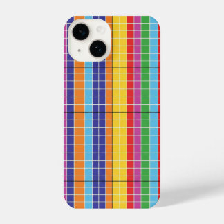 Colorful Geometric Grid Pattern Phone Case – Moder
