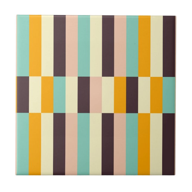 Colorful geometric pattern with vertical stripes  (Frente)