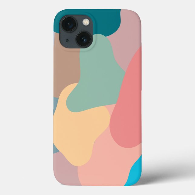 Colorful Line Phone Case Abstract Art Cover iPhone (Verso)