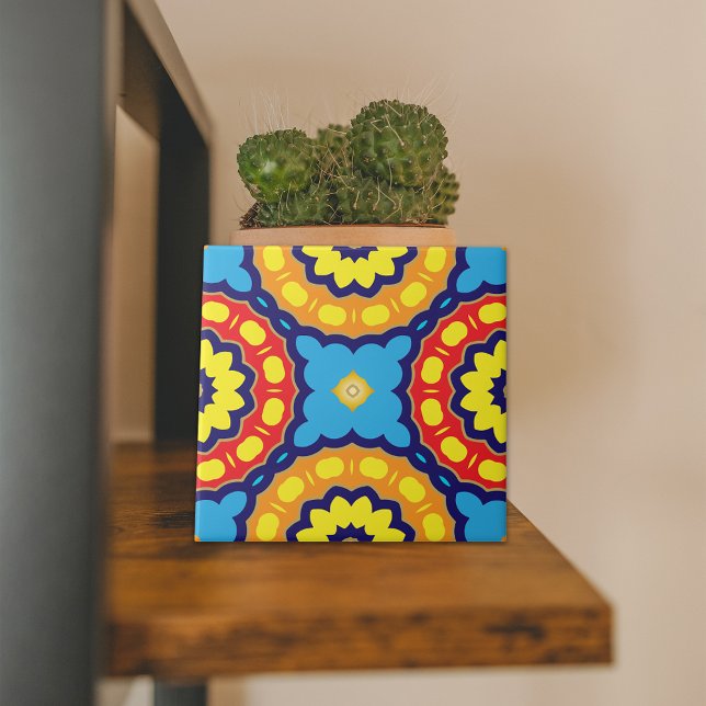 Colorful Moroccan Mandala Ethnic Geometric Mosaic (Criador carregado)