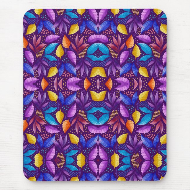 Colorful mouse pad featuring a symmetrical (Frente)