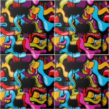 Colorful Neon Graffiti Hip Hop Street Art