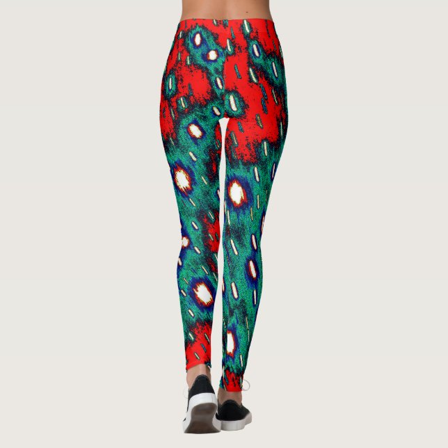 Colorful Organic Pattern Leggings (Verso)