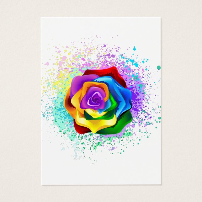 Colorful Rainbow Rose (Frente)