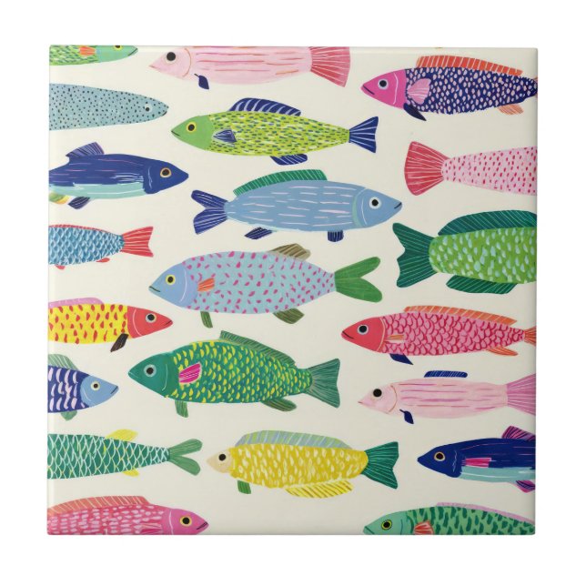 Colorful Sardines Seamless Pattern (1) (Frente)