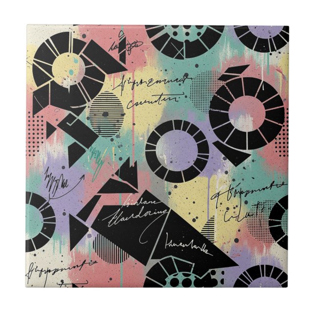 Colorful Urban Graffiti Pattern (10) (Frente)