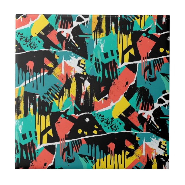 Colorful Urban Graffiti Pattern (13) (Frente)