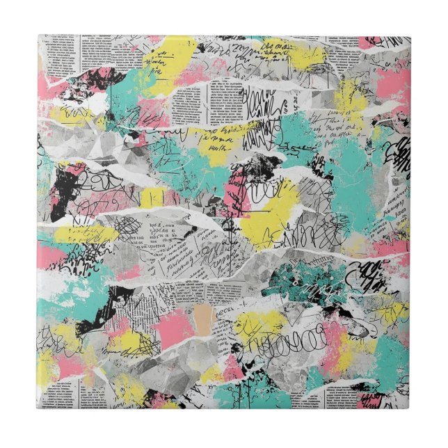 Colorful Urban Graffiti Pattern (3) (Frente)