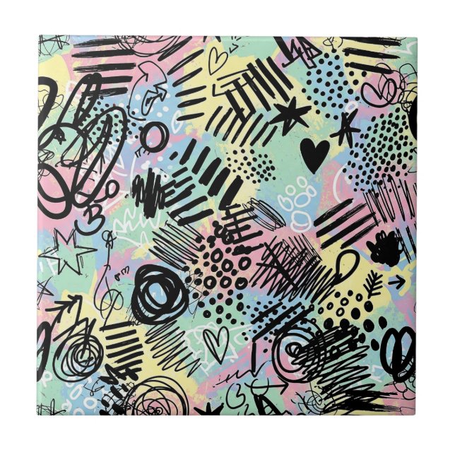 Colorful Urban Graffiti Pattern (9) (Frente)