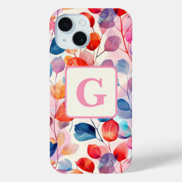 Colorida Aquarela Eucalyptus Deixa monograma