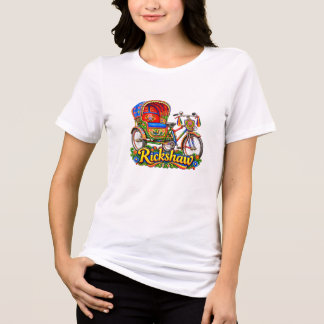 Colorida Arte de Rickshaw — Camiseta da Cultura Be