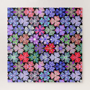 Colorida Boho Mandala Pattern Quebra-cabeça