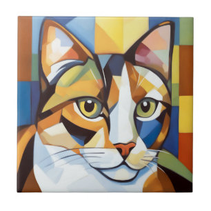 Colorida Calico Cubist Cat