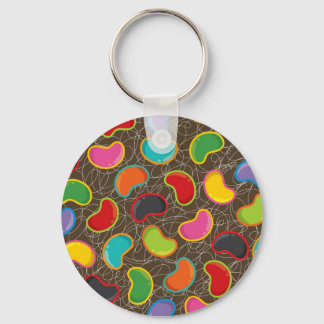 Colorida Candy Retro Jellybean Pop Chaveiro