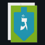 Colorida Dreidel w. Hebraico - Letra Gimmel Hanukk<br><div class="desc">Bright teal dreidel sobre fundo verde com a carta hebraica brilhando para as celebrações do feriado judeu de Chanucá. Tradicionalmente, durante as férias de Chanukah, crianças (e muitas vezes adultos) jogam um jogo de risco seguro com um sonho (ou sevivon no hebraico moderno). Nas quatro paredes há as letras hebraicas...</div>