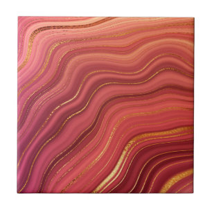 Colorida Estilo Geodo Cerâmico