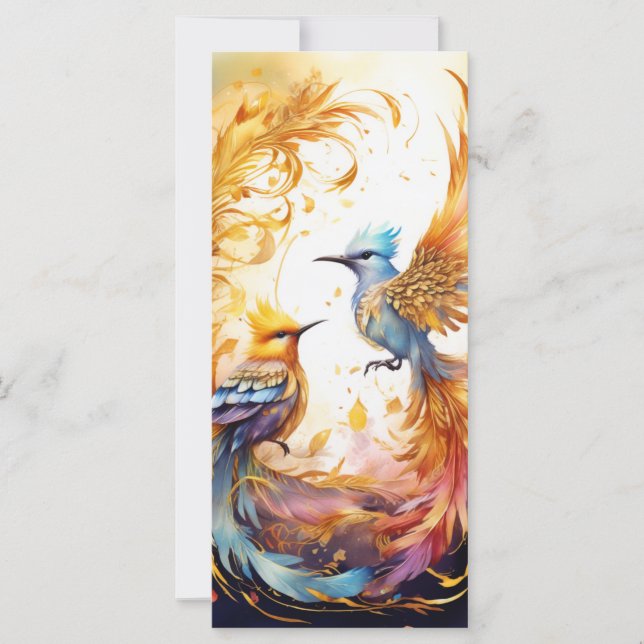 Colorida Fantasy Bird Art (Frente)