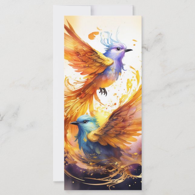 Colorida Fantasy Bird Art (Frente)