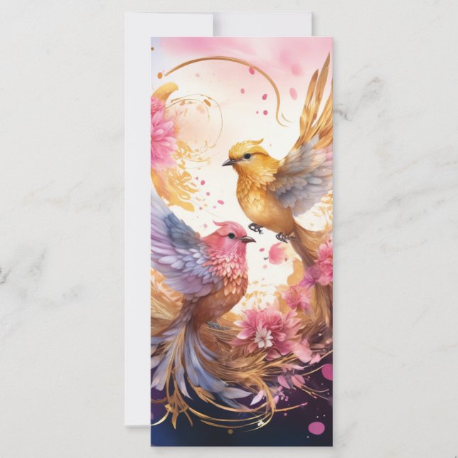 Colorida Fantasy Bird Art (Frente)