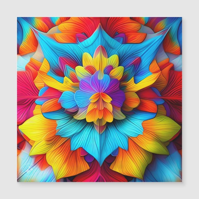 Colorida Floral Mandala Design (Frente)