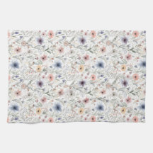 Colorida Floral Watercolor Styl Botanica Toalha
